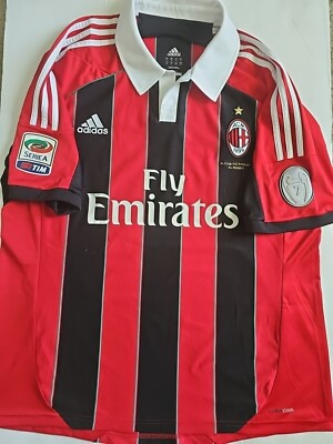 2012-2013 Adidas AC Milan ZAPATA #17 Kit Shirt Jersey Maglia XL | eBay