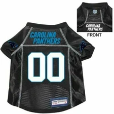 CAROLINA PANTHERS DOG CAT PREMIUM JERSEY w/ NAME TAG