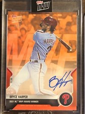2021 Topps Now #OS-41E Bryce Harper Philadelphia Phillies AUTO AUTOGRAPH 3/5