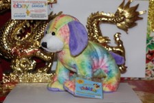 WEBKINZ TIE DYED PUPPY.COMES WITH SEALED/UNUSED CODE/TAG-NICE GIFT
