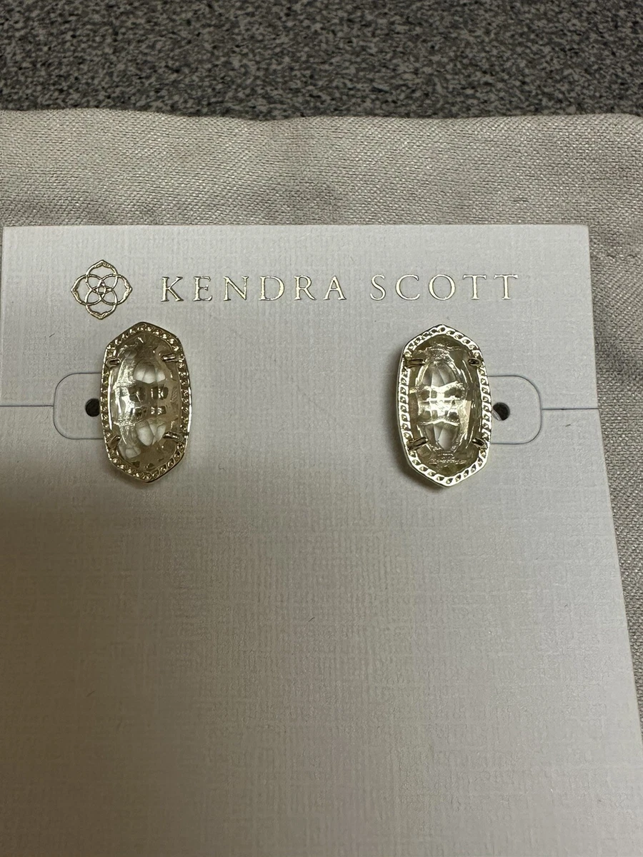 Kendra scott clear crystal deals earrings