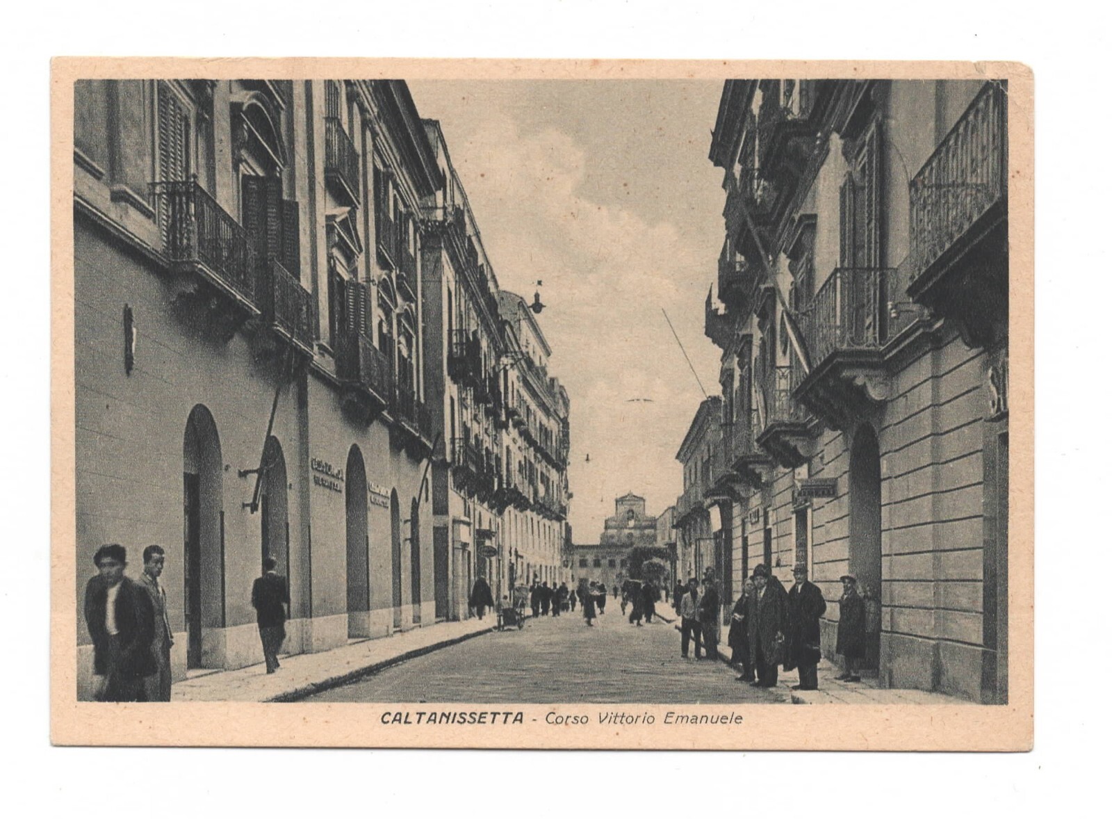 CALTANISSETTA CORSO V.EMANUELE CARTOLINA NON VIAGGIATA FG