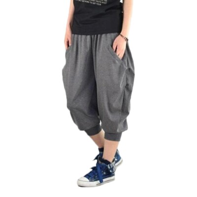 Men Capri Shorts Sports Jogging Jersey Pants Elasticated Sweat Jogger  Bottoms