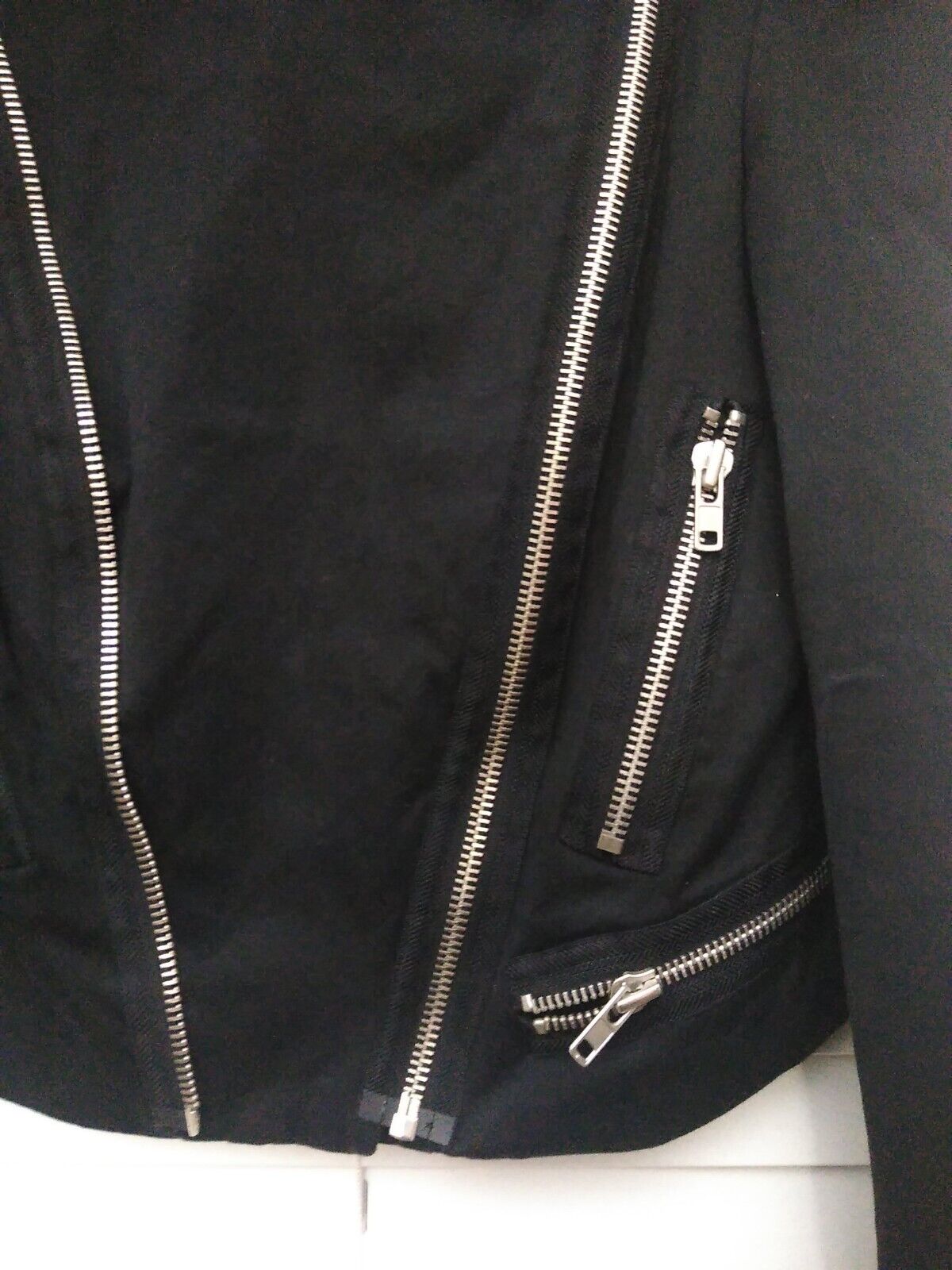 Black BEBE Jacket With Zippers. - image 5