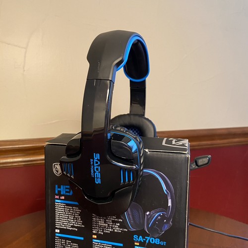 SADES SA708GT Gaming Headset Noise Cancelling Headphones Mic for PS4 Xbox One PC - Picture 14 of 14