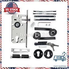 Classic European Antique Door Entry Lever Lock Set Security Mortise Handle Lock