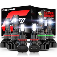 Fit Jeep Grand Cherokee 1999-2010 6x Led Headlight Bulbs Hilow Beam Fog Lights