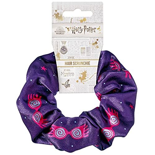 The Carat Shop Official Harry Potter Luna Lovegood Navy & Pink Hair Scrunchie