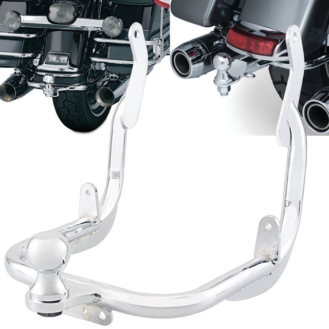 Chrome Trailer Hitch Tow Receiver for Harley Road King Glide FLHTC