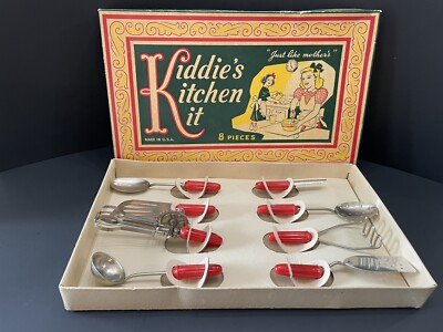 Kids Real Easy Cooking Kitchen Set and Baking - 8 Pc. Mini Kiddie Kitchen Kit
