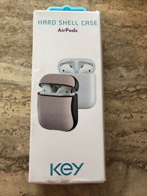 Key Hard Shell Case and Clip for Apple AirPods 1st and 2nd Gen