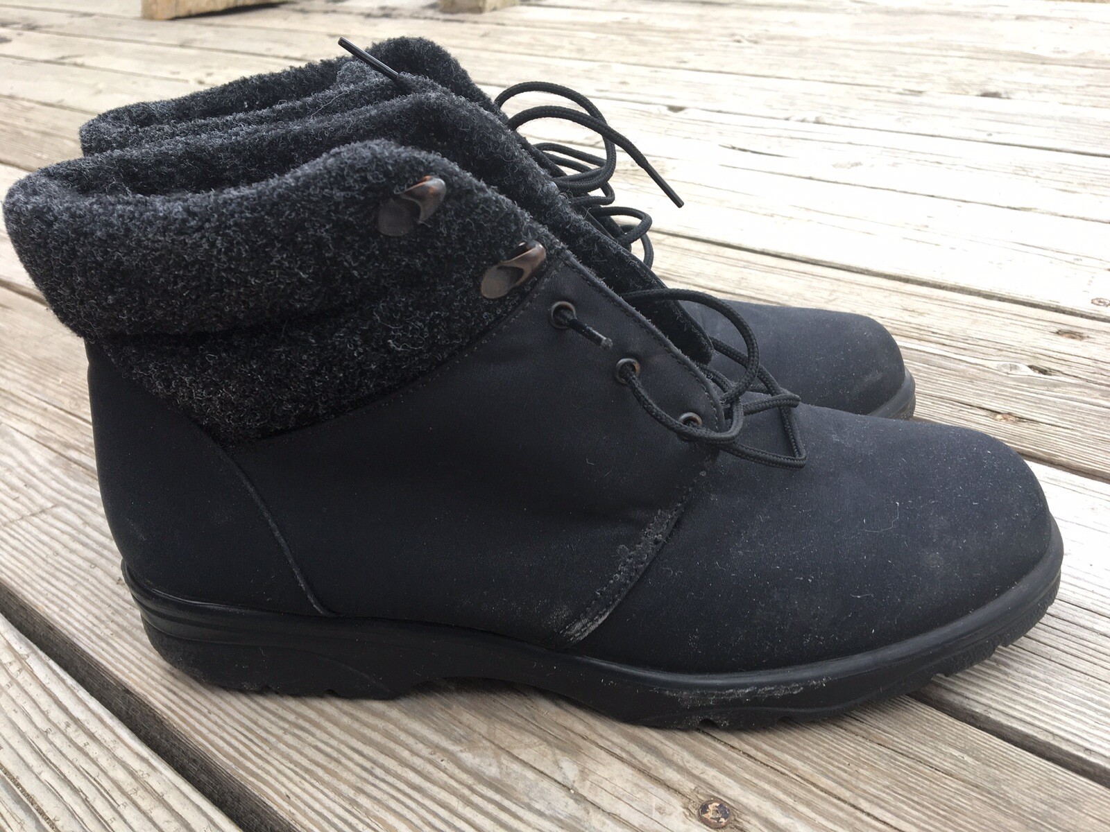Toe Warmers Black High Top Ankle Boots Canada Size 11 N Women’s eBay