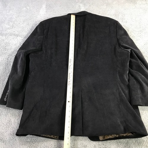Chaps Blazer Mens Medium Sports Coat Corduroy Suit Jacket Black Casual Adult - Picture 7 of 14