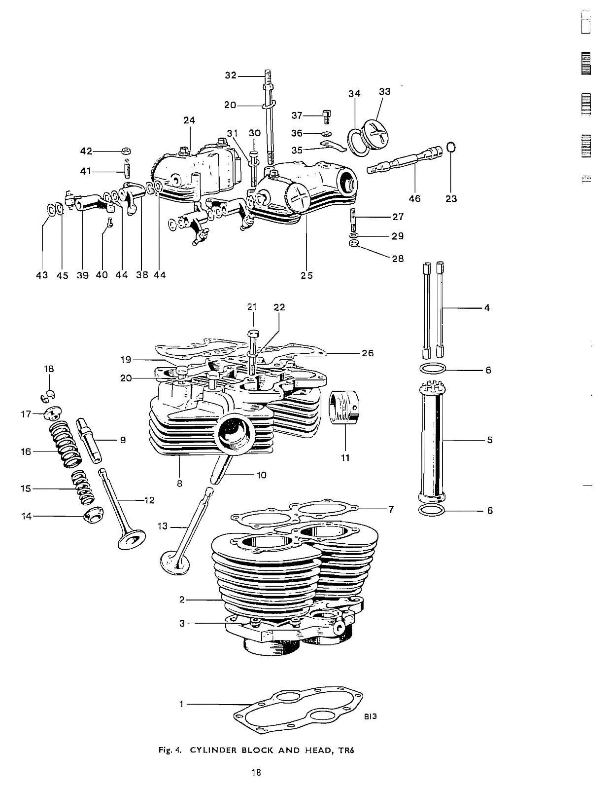 Triumph Parts Manual Book 1969 TR6R TIGER 650, TR6C TROPHY 650, T120R
