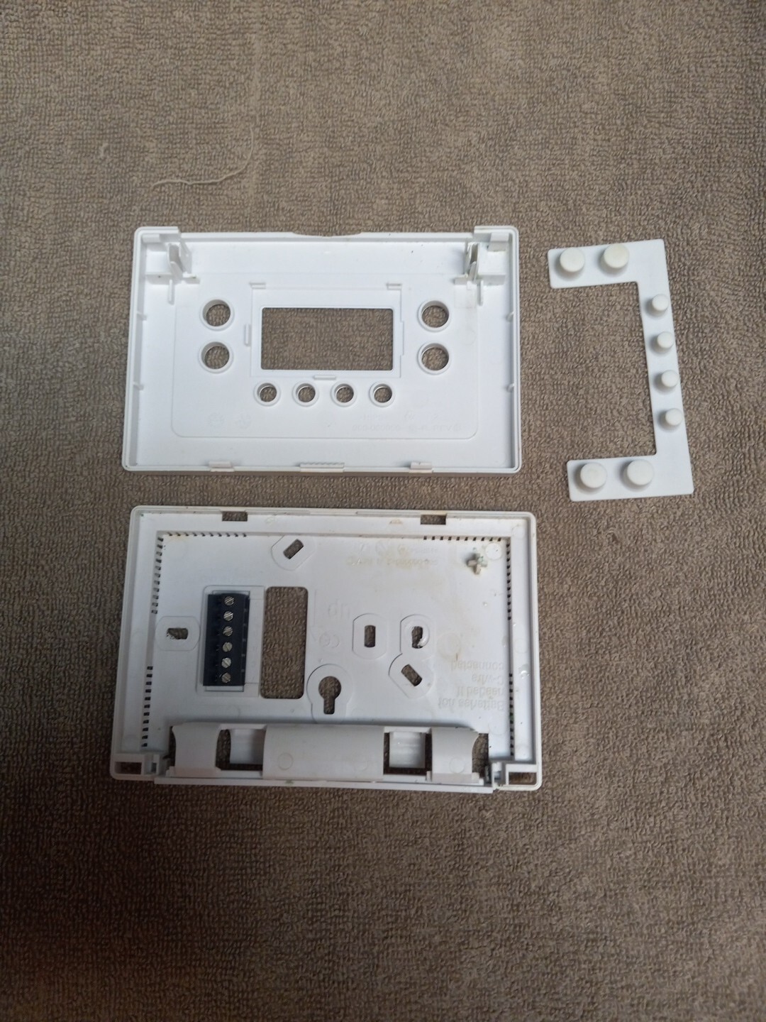 CARRIER Base Programmable HP Thermostat TBPHP01 Parts Faceplate & Back