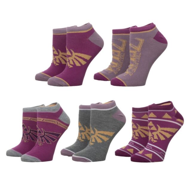 Zelda Twilight Princess Ankle Socks 5 Pair Pack - Womens / Juniors Bioworld