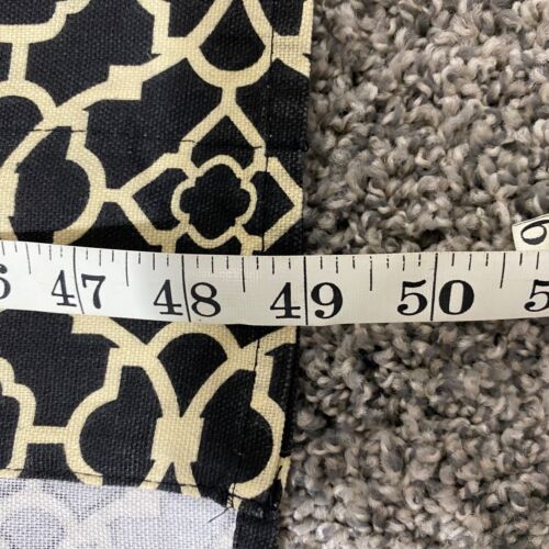 5 Waverly Home Classic Lovely Lattice Onyx Black & Off White Valances READ - Picture 6 of 10