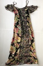 NEW Band of Gypsies Size XS floral cold Shoulder dress long