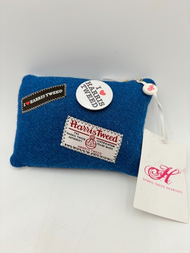 Harris Tweed Pillow Blue Mini Collectors Club Tags 6" - Picture 3 of 8