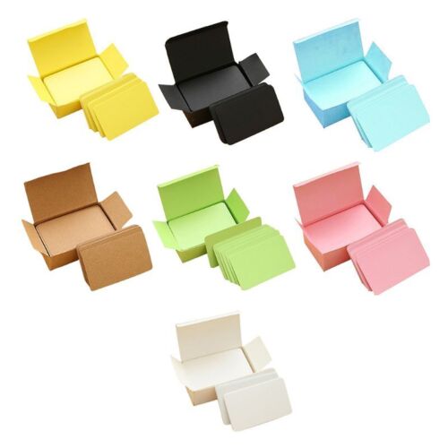 100 PCS Small Mini Business Cards Blank Name Note Cardboard DIY Gift Word Cards