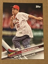 2017 Topps First Pitch #FP6 John Goodman St Louis Cardinals Cards