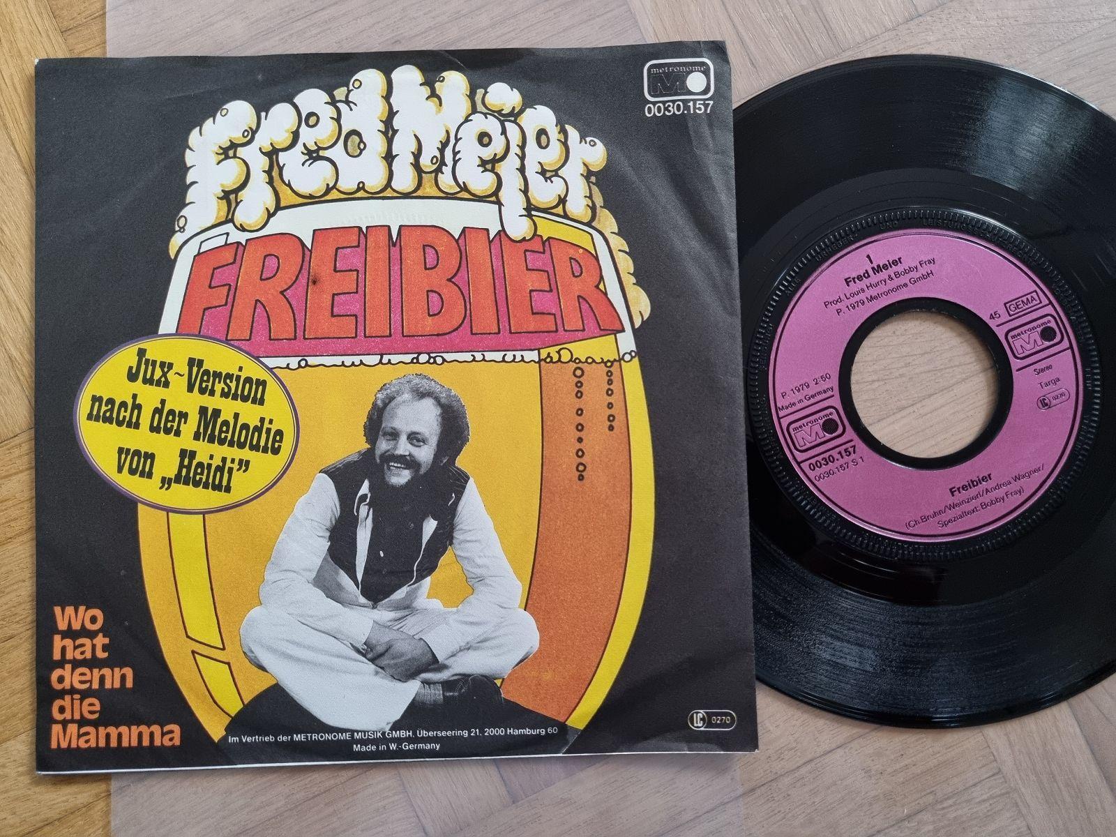 7"" Single Fred Meier - Freibier Vinyl Germany/ CV Gitti & Erica - Heidi