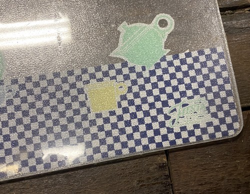 RARE Fiesta Fiestaware HLC Glass Cutting Board Counter Saver SEALED New - Picture 2 of 4