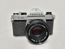 Pentax Asahi K1000 35mm Film Camera W/50mm Lens Film Tested  Working Great 