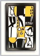 Postcard Planters Mr Peanut Puzzle Advertising Rack Card Ad Relax Go Nuts