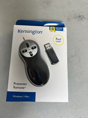 Brand New In Box Kensington Wireless Presenter w/Red Laser (K33374USB)
