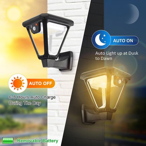 LED Solarleuchte mit Bewegungsmelder Außen Fluter Sensor Strahler Lampe Licht - Bild 7 von 28