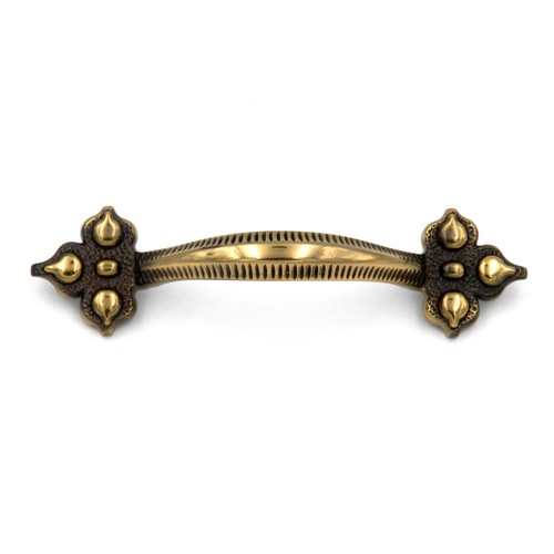 Belwith Keeler Spanish Gothic Sherwood Antique Brass 3"cc Handle Pull P3020-07 - 第 2/6 張圖片