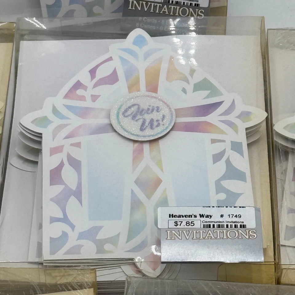 48 First Communion Invitaion Join Us Invite Catholic Church 5x6" Cards/Envelopes - Image 2 of 4