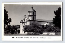 Postcard RPPC California Oceanside CA Mission San Luis Rey 1940s Unposted EKC