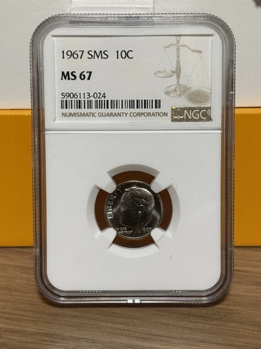 1967 SMS Roosevelt Dime NGC MS 67