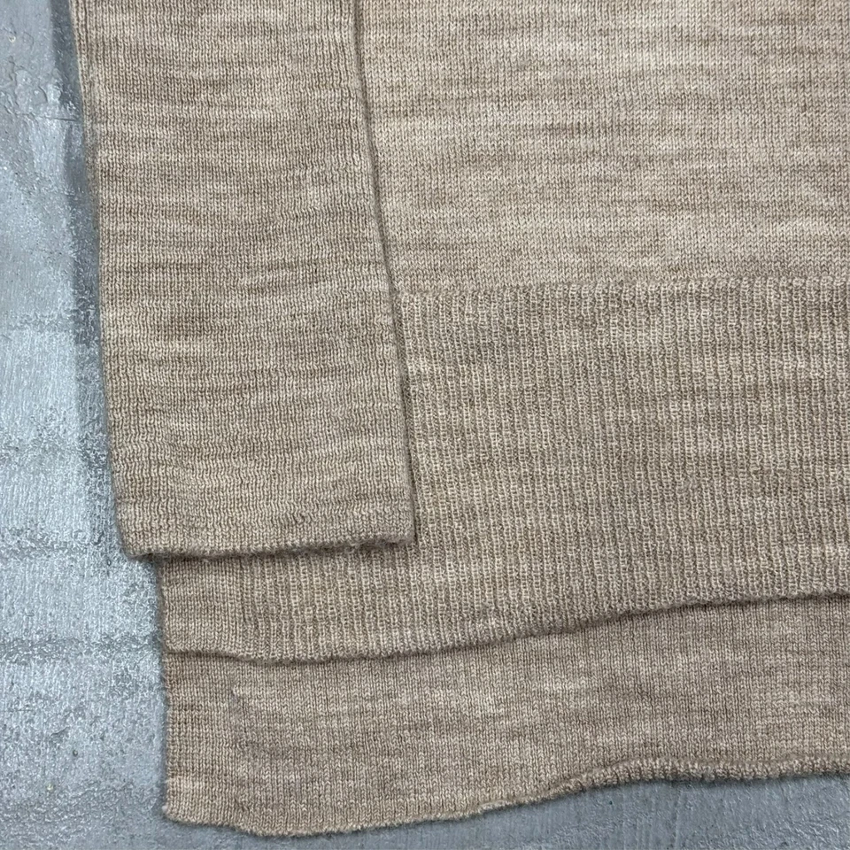 Suéter Badgley Mischka Extra Fino Tejido Lana Merino Beige Pequeño Foto 3 de 4