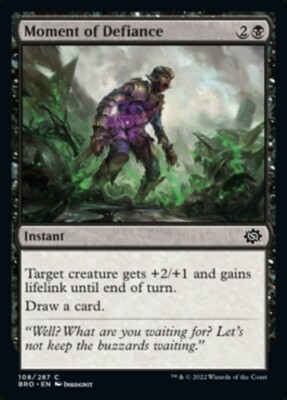 FOIL Moment of Defiance - MtG BRO-EN