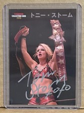 Toni Storm Signed 2019 Stardom In Person Silver Autograph #137 SP AEW Timeless