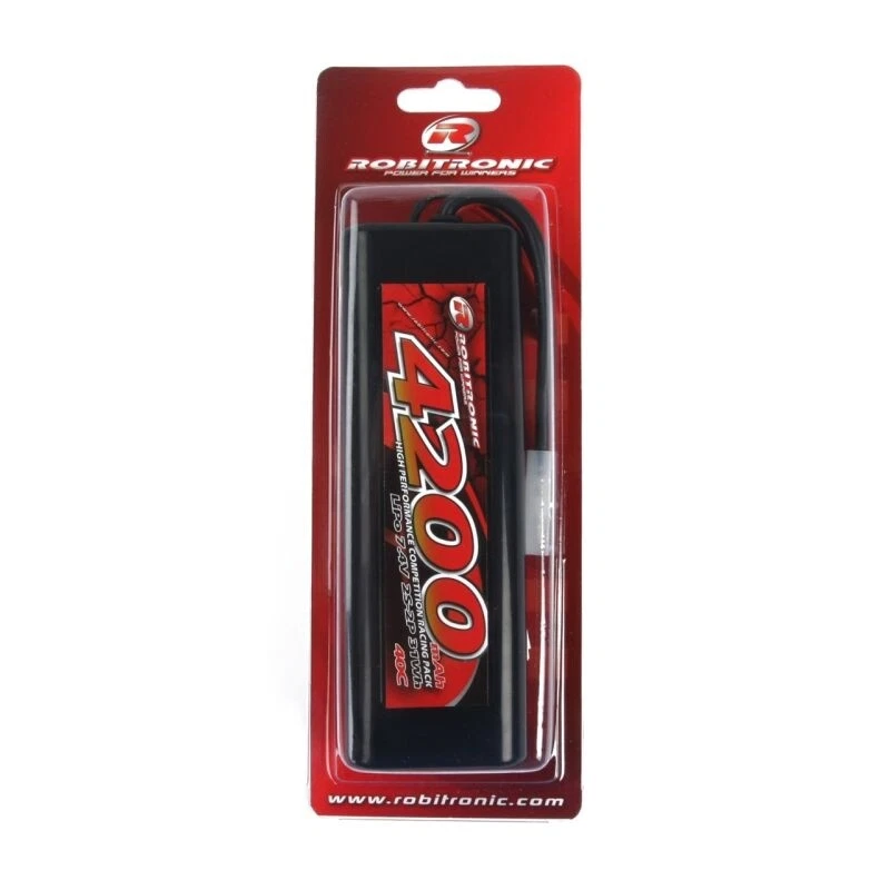 Robitronic LiPo Akku 4200mAh 2S 40C 7,4V Tamiya Stick Pack - R05231 - Bild 2 von 2