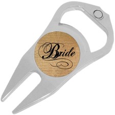 Bride Golf Ball Marker Divot Repair Tool Bottle Opener