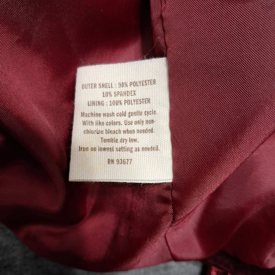 Blazer corto de terciopelo rojo aplastado Decree talla S Y2k vibraciones mafia esposa estética Foto 3 de 4