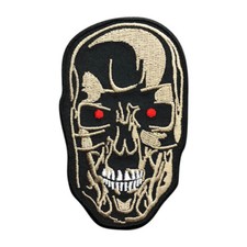 Terminator Head Judgement Day Cyberdyne Arnold Iron on Patch