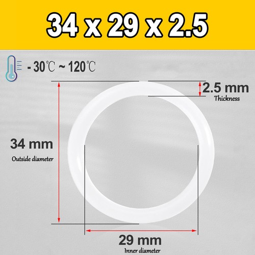 Metric VMQ Silicone Rubber O-Rings Seals 2.5mm Cross Section 1mm - 175mm ID - Picture 49 of 112