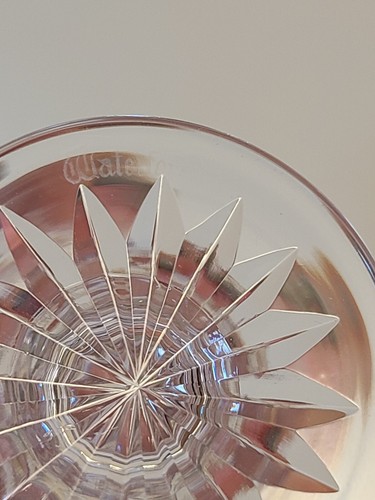 Waterford Crystal 602 Criss Cross Fan Cut Wafer 4.¼" SHERRY STEMS Cordials 5 Pc. - Picture 10 of 10