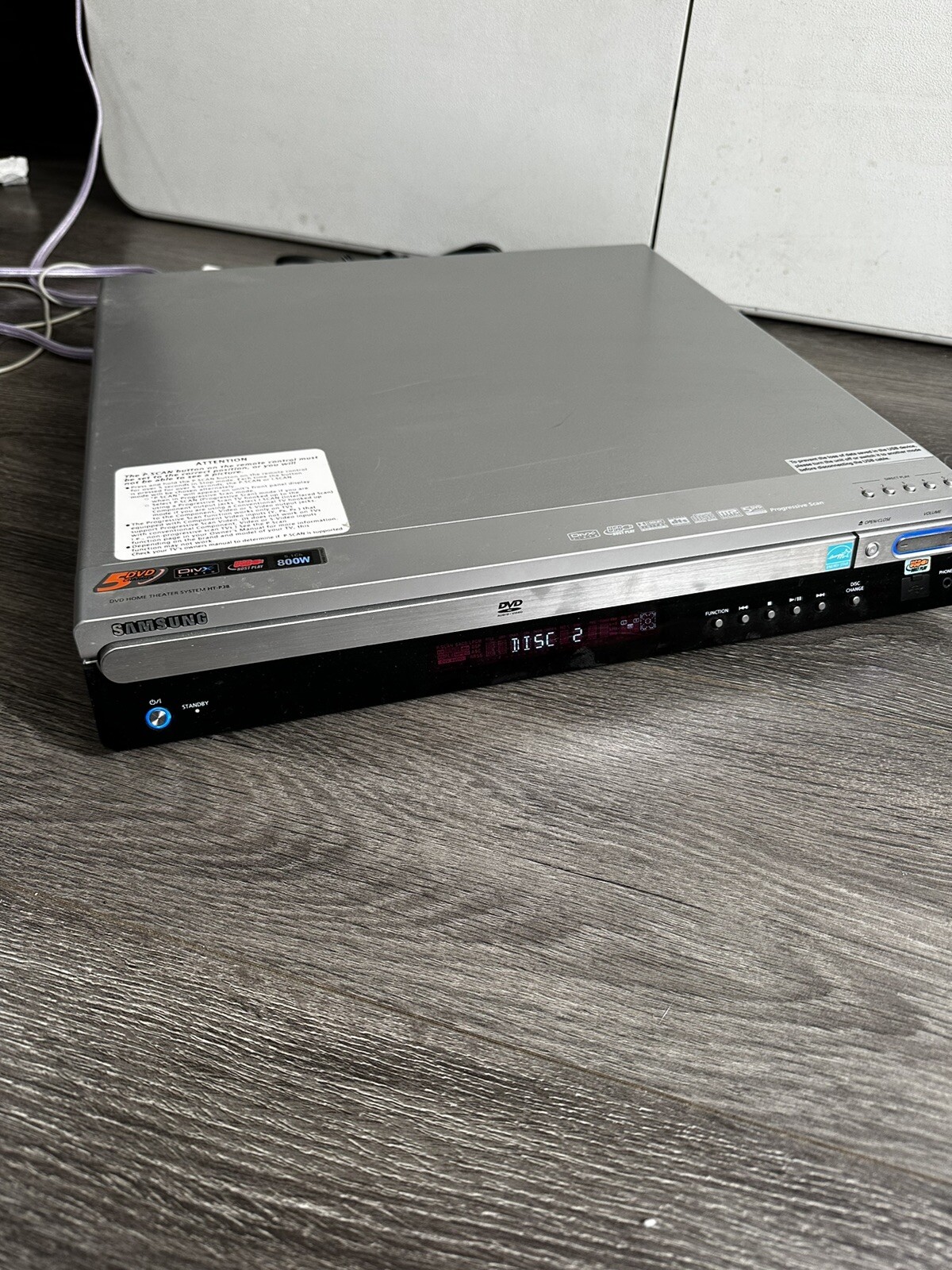 Samsung HTP38 5 Disc Dvd Changer 5.1 Channel Home Theater System