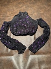 Adult Medium jazz dance costume Purple With Sequences