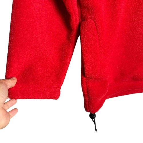 Pullover in pile Alpine Tek manica lunga rosso taglia media - Foto 4 di 12