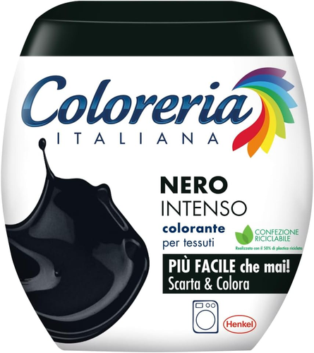 Grey Colorante Tessuti E Vestiti in Lavatrice, Nero Intenso, 1 Confezione - Foto 9 di 12