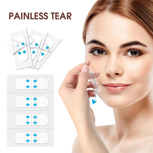 80pcs Invisible V Face Lift Tapes | Wrinkle Remover Stickers | Forehead, Neck
