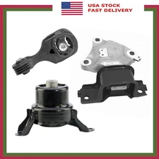 3PCS Engine Motor & Automatic CVT Transmission Mount For Honda Fit 1.5L LX 15-17